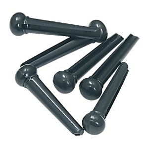 Gewa Guitar Bridge Pins, Sort